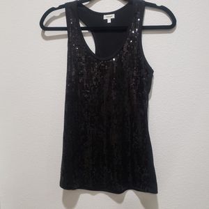 sequined tank top womens  small